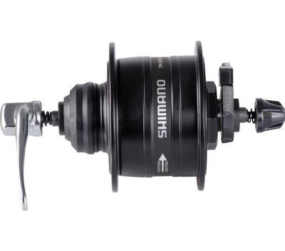 Shimano dh-3d37 qr dynamo-naaf - 3 watt - 36 gaats - zwart