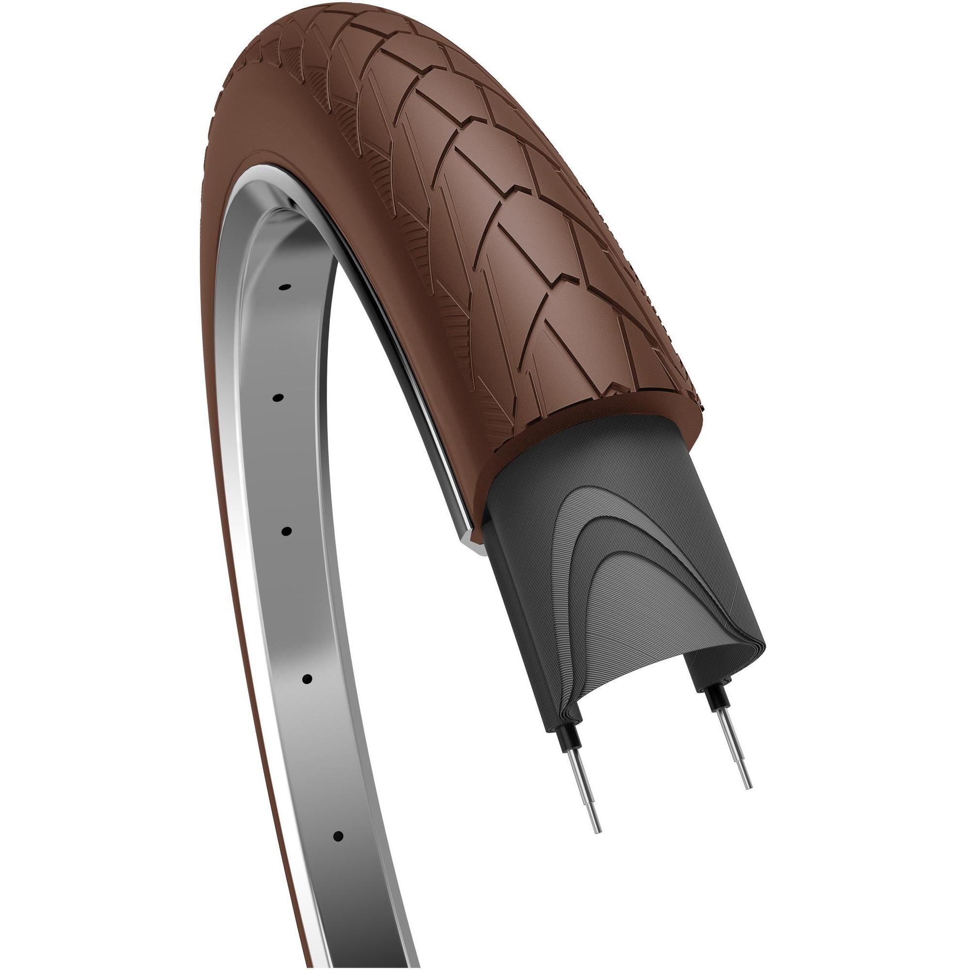 Edge - Pneu Mambo 28 X 2.00"/ 50-622 Mm - Marron Foncé Avec Reflet - Pneu - Marron - Decathlon