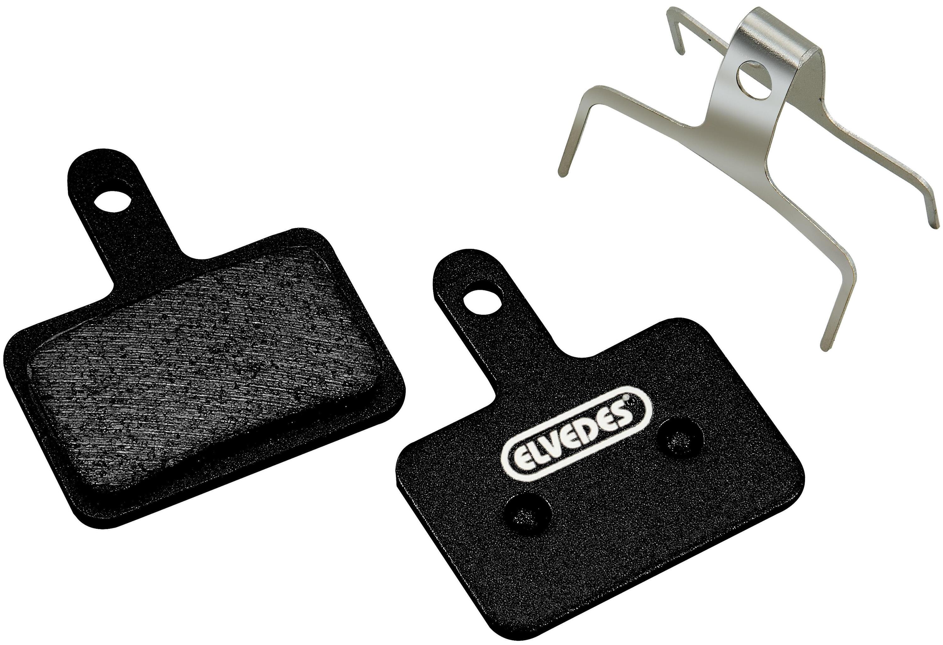 Paire de 25 plaquettes de frein vélo metal carbon Elvedes Shimano BR-M375, M415- 2/4