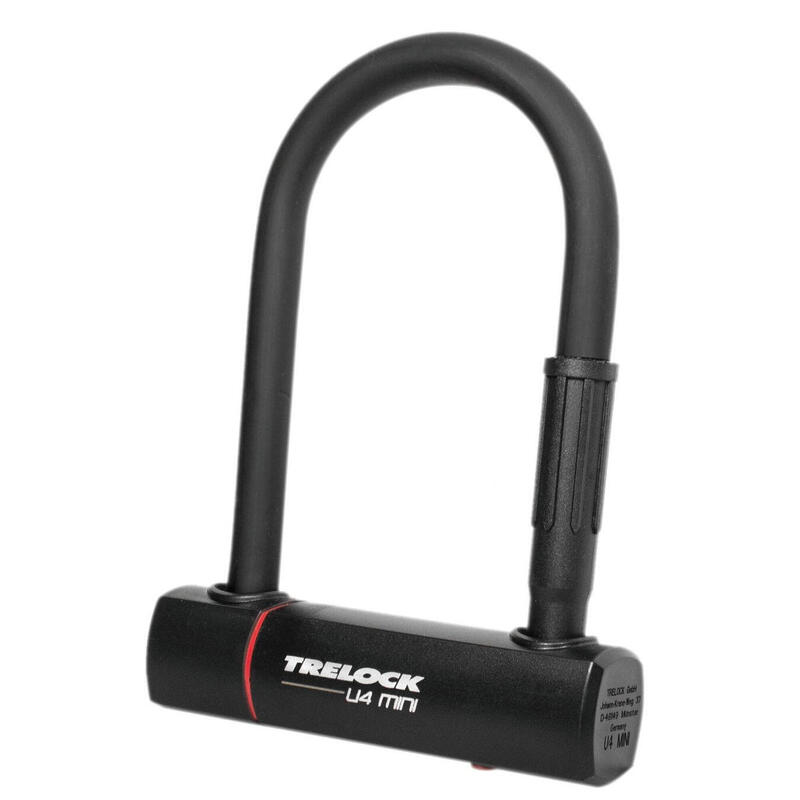 TRELOCK U4 Mini U-lock, 8,3x15,2 cm, Ø14 mm, nero