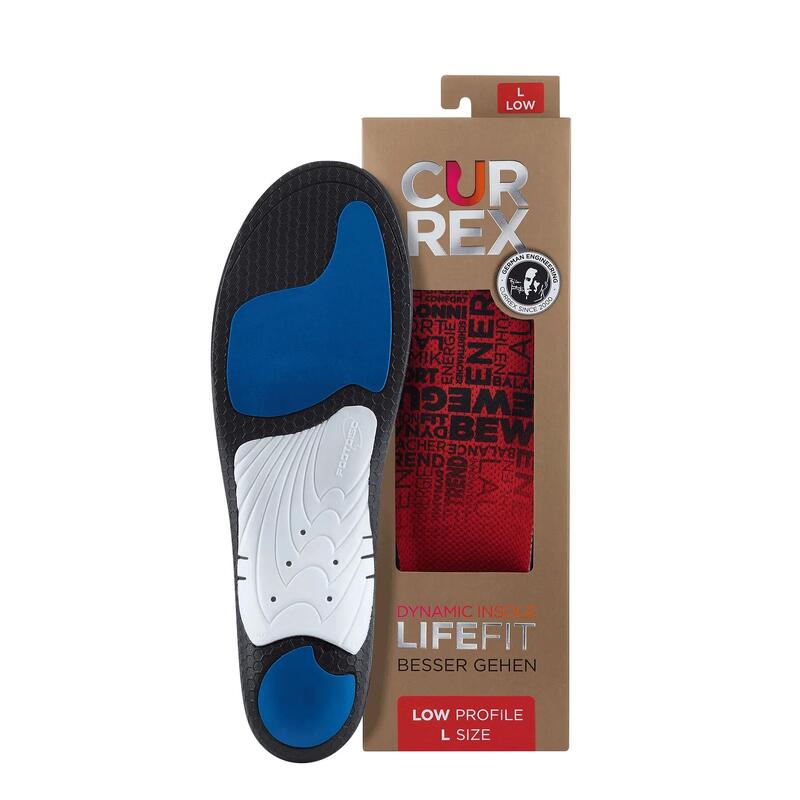 Lifefit® 日常生活專用鞋墊 (低足弓) - 紅色