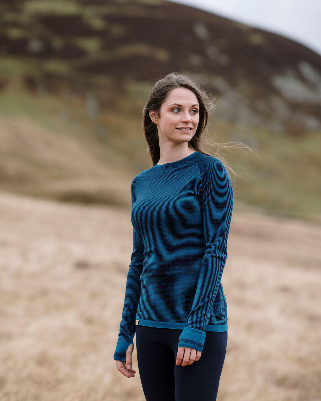 FINDRA Fern Stripe Merino Base Layer