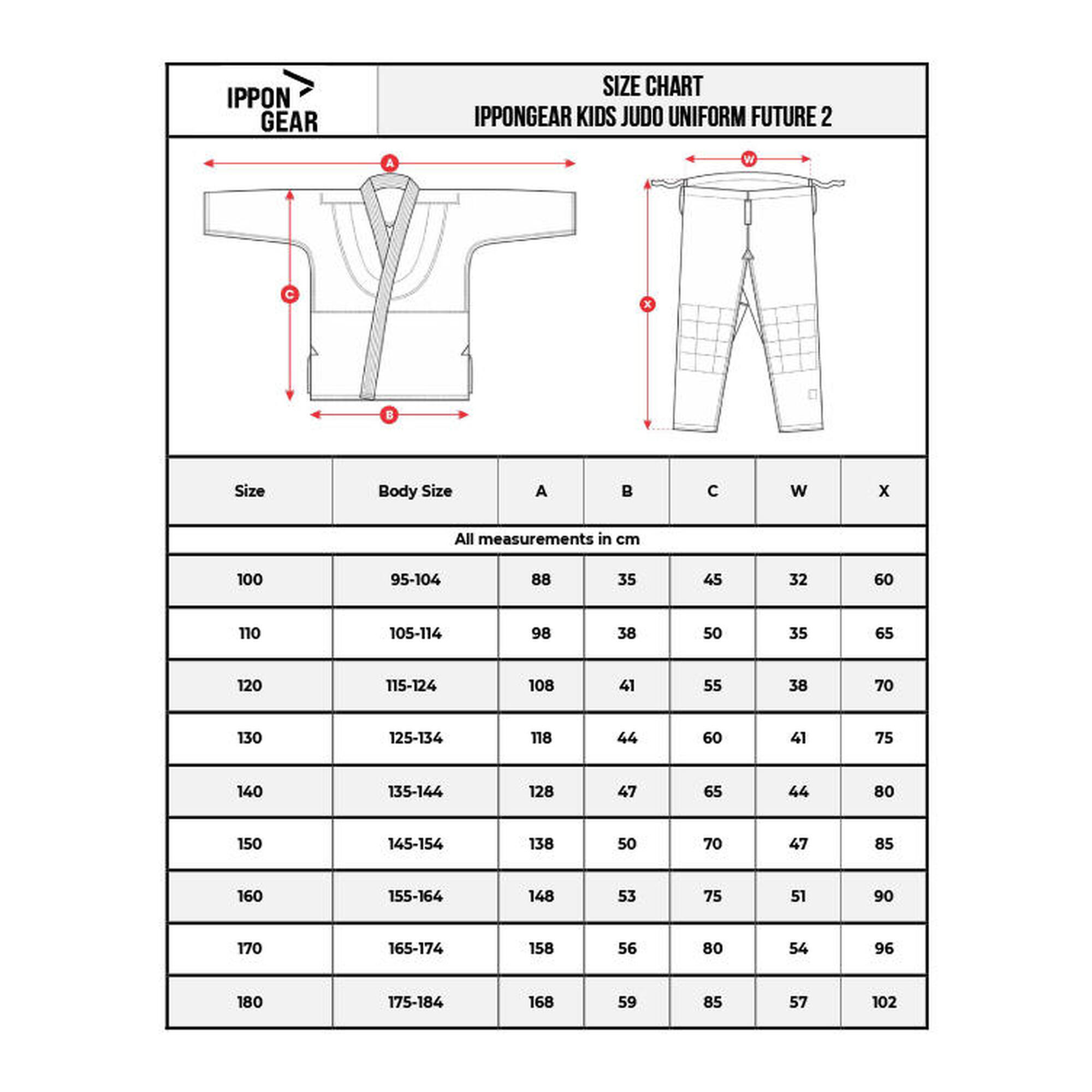 Kimono Judo KIDS Ippon Gear GI Future 2 Alb