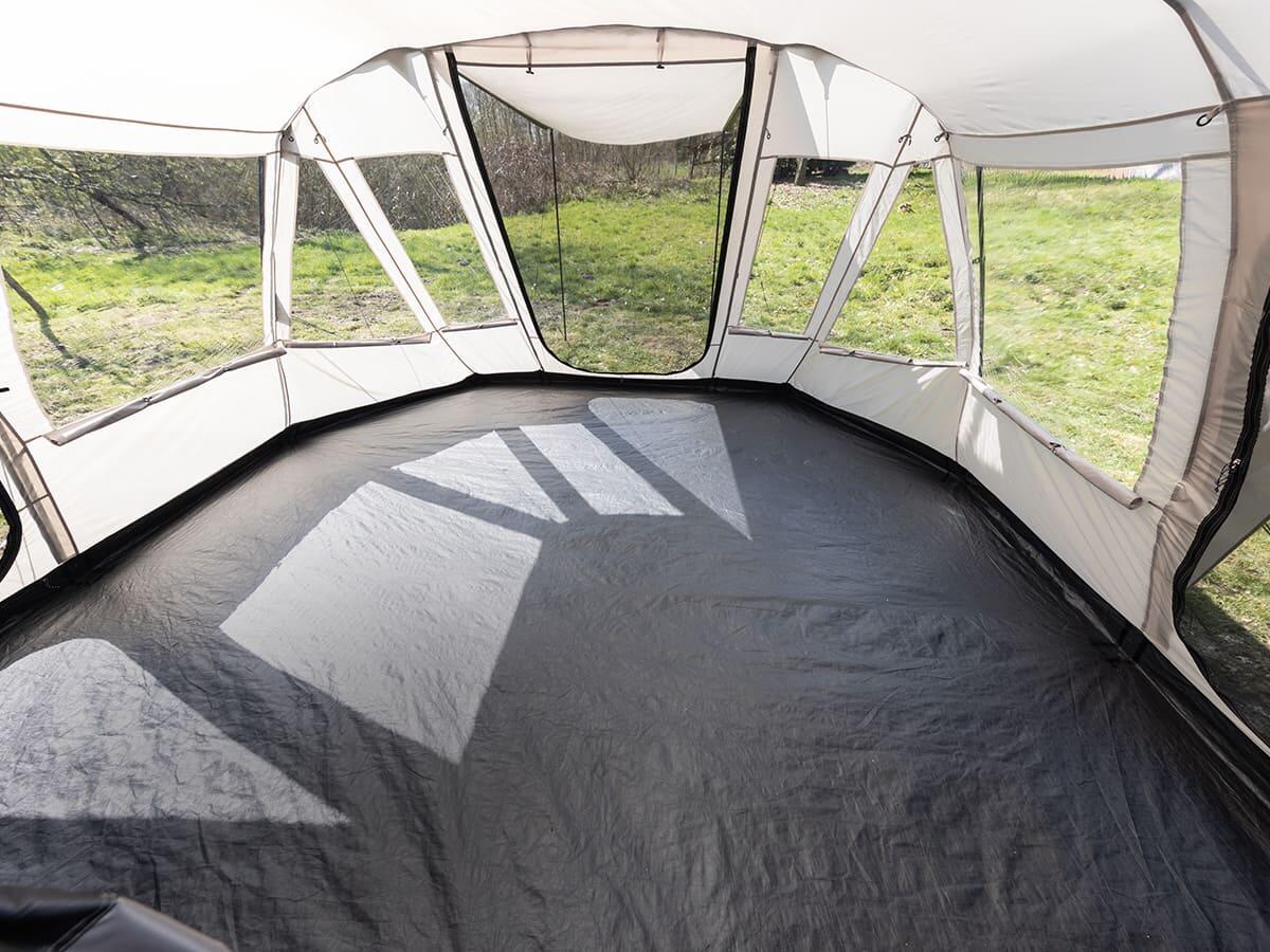 Tente tunnel Nordland 4 Sleeper Protect - Sol cousu - 4 pers - 1x Cabine noire 5/7