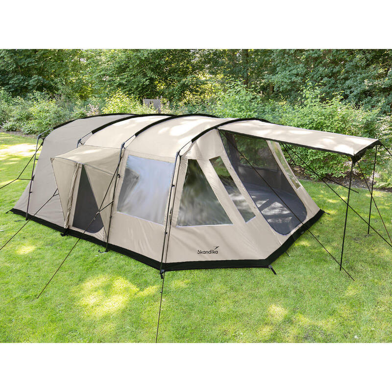 Tente tunnel Nordland 4 Sleeper Protect - Sol cousu - 4 pers - 1x Cabine noire
