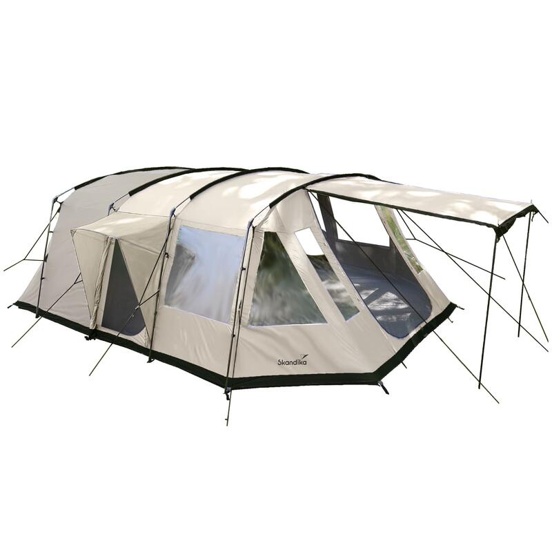 Tente tunnel Nordland 4 Sleeper Protect - Sol cousu - 4 pers - 1x Cabine noire