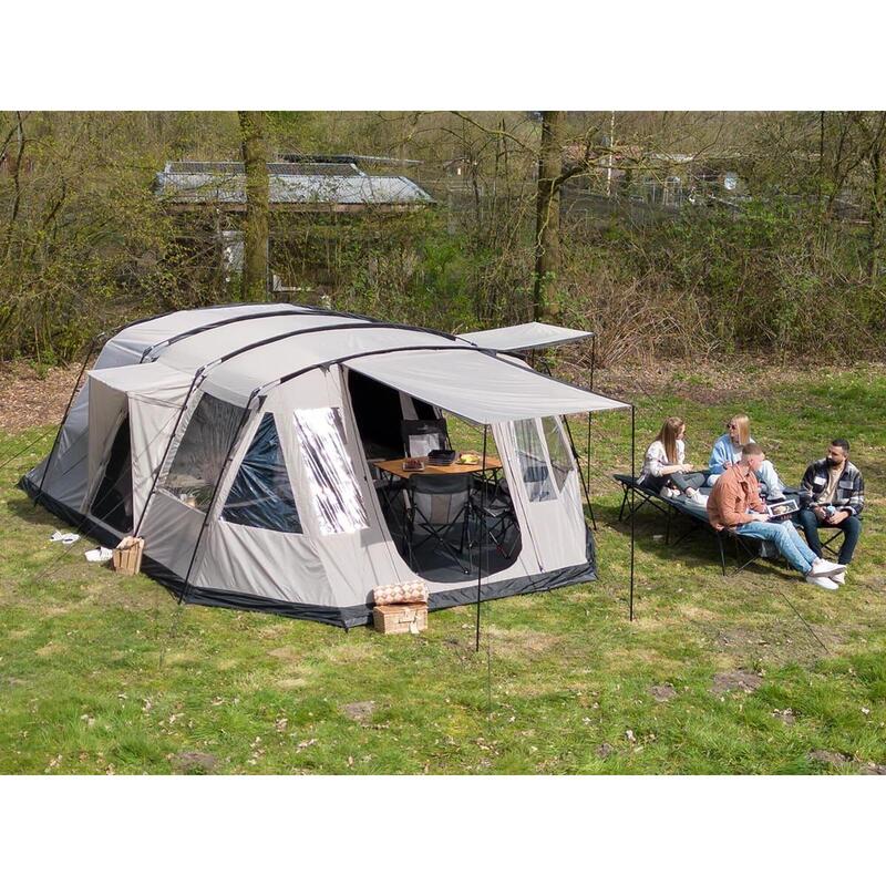 Tente tunnel Nordland 4 Sleeper Protect - Sol cousu - 4 pers - 1x Cabine noire