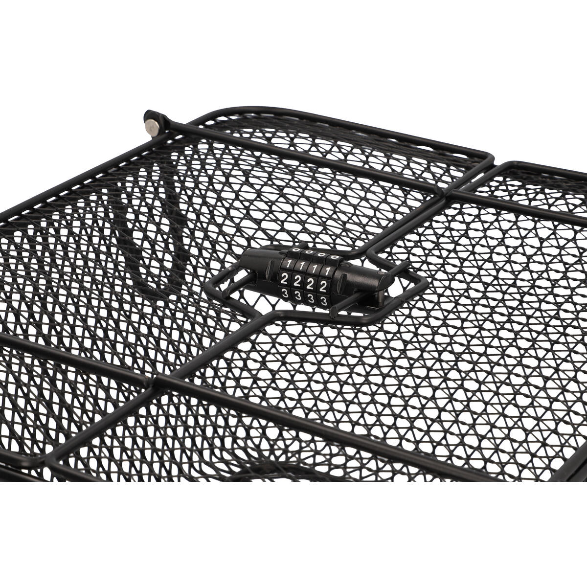 FISCHER Gepäckträgerkorb PLUS Safe -  engmaschig sw 2/5