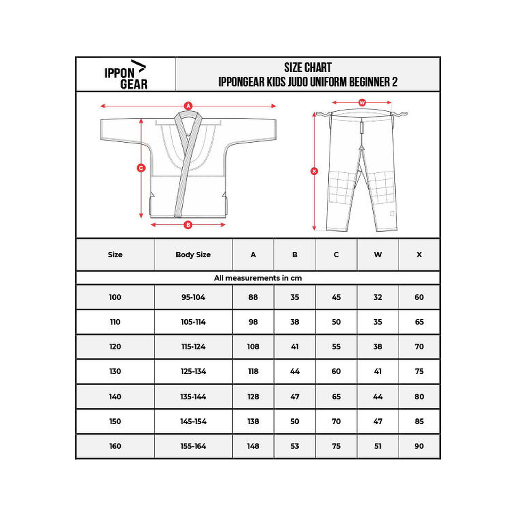 Kimono Judo Ippon Gear Beginner 2 Albastru Junior