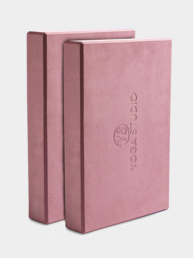 YOGA STUDIO Yoga Studio EVA Yoga Block Twin Pack - Dusty Pink