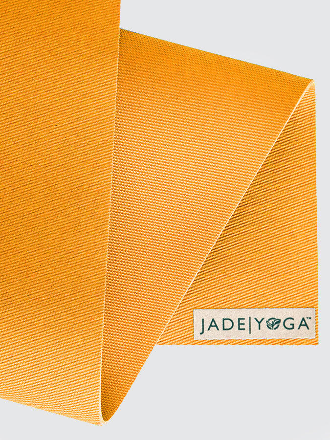 Jade Yoga Harmony 71" Inch Yoga Mat 5mm - Saffron 2/2
