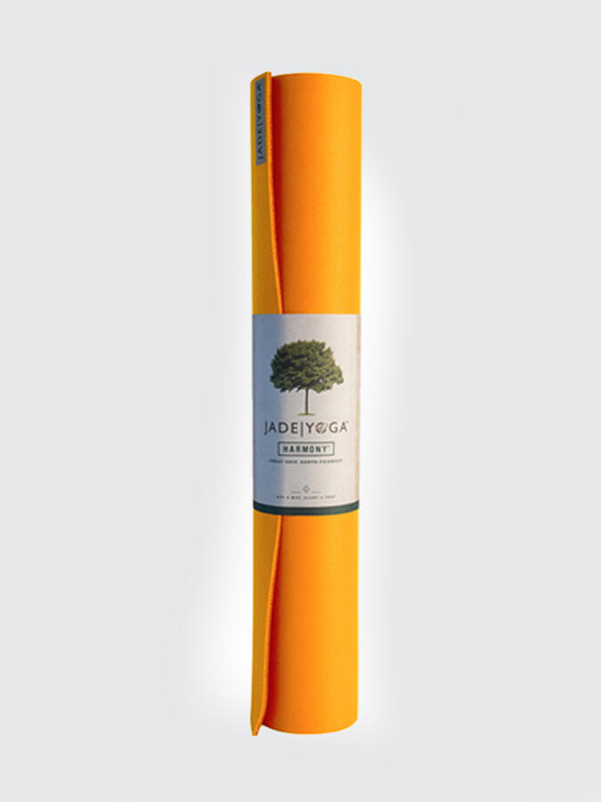 Jade Yoga Harmony 71" Inch Yoga Mat 5mm - Saffron 1/2