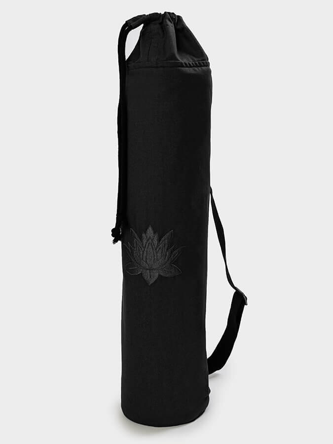 YOGA STUDIO Yoga Studio GOTS Organic Cotton Lotus Yoga Mat Bag - Black