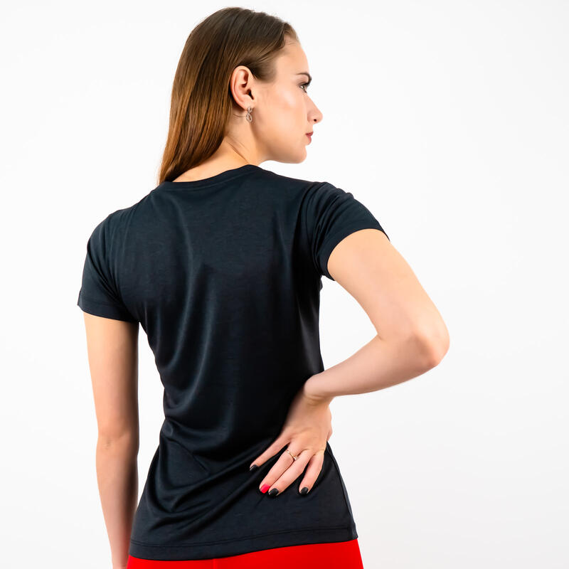 Tricou  tehnic  Fitskin Basic Femei - Black