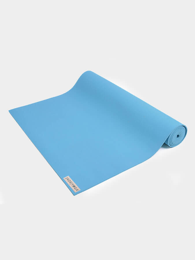 Jade Yoga Harmony 68" Inch Yoga Mat 5mm - Sky Blue 4/4