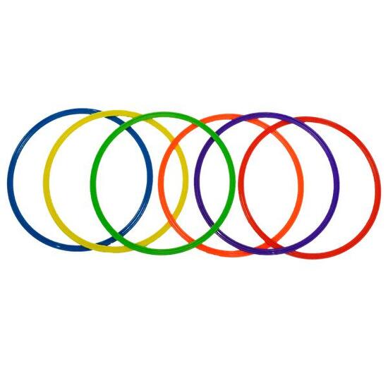 Cerceau lot de 6 cerceaux - Diamètre 70cm - Cerceaux de gymnastique