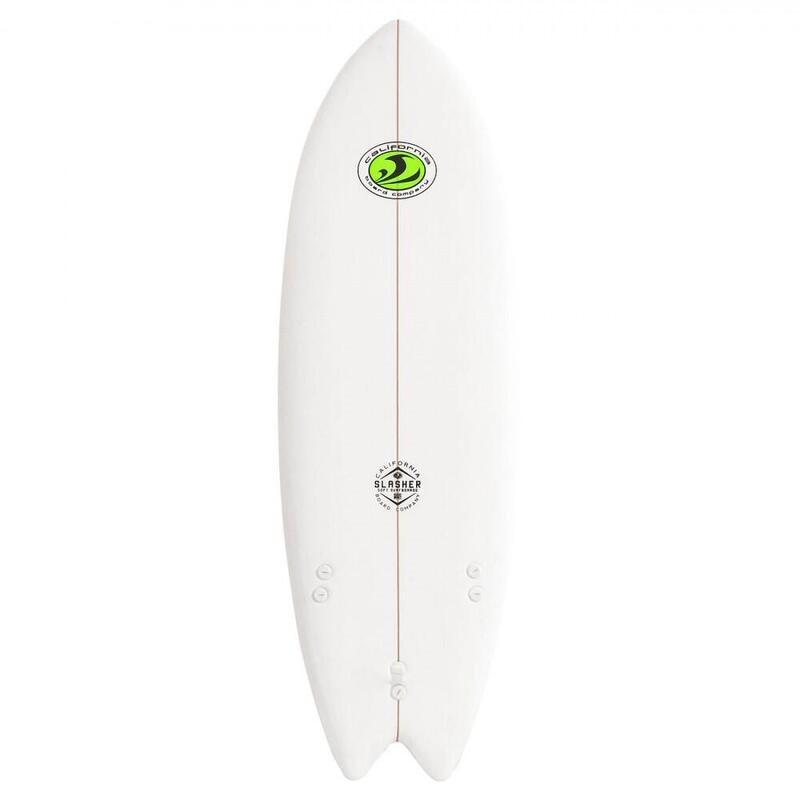 CBC - Tabla de surf de espuma - Softboard Slasher 5'8 Fish - Blanco