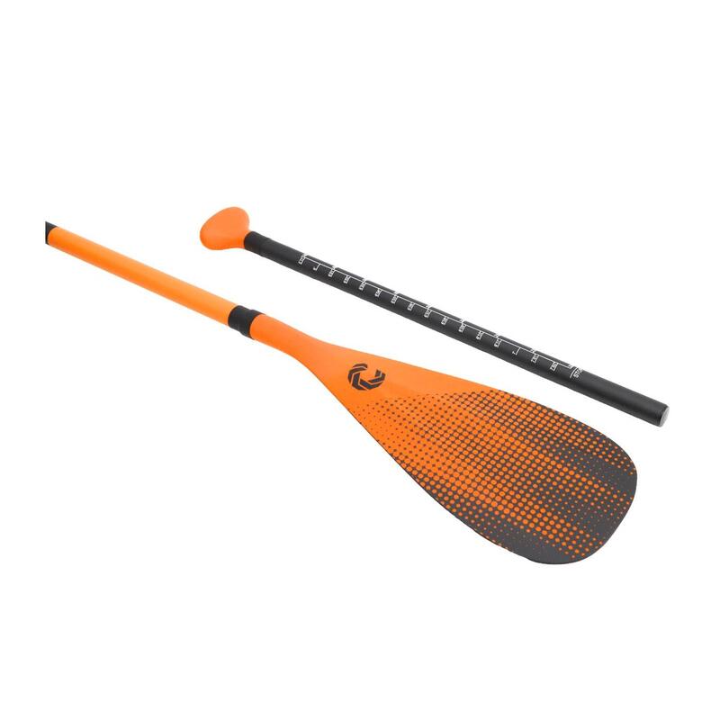 2-delige paddle surfpeddel of peddel Caguiro Carbon Pro 100% Oranje