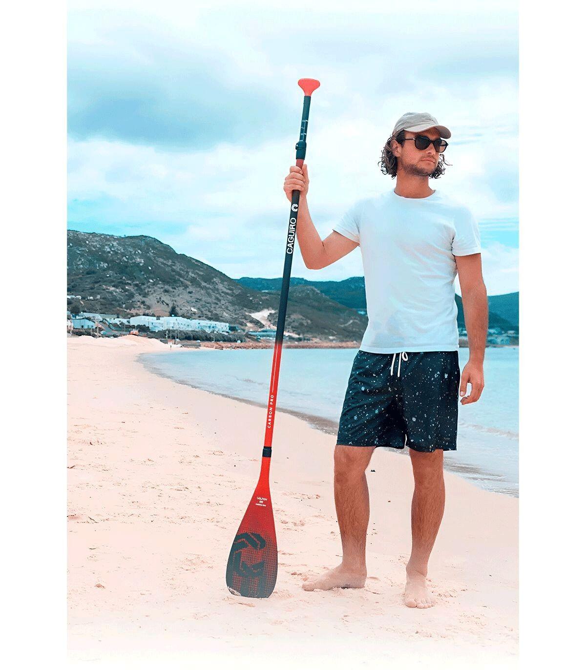 Pagaie SUP Carbone Pro 100% 2 Parties Caguiro 180-220 cm Rouge 6/7