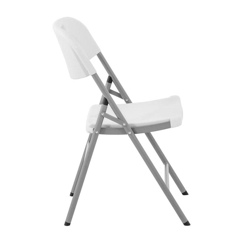 Silla plegable multifuncional 47x58x87 cm Blanco