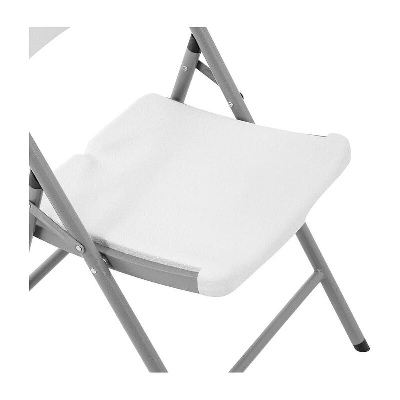 Silla plegable multifuncional 47x58x87 cm Blanco