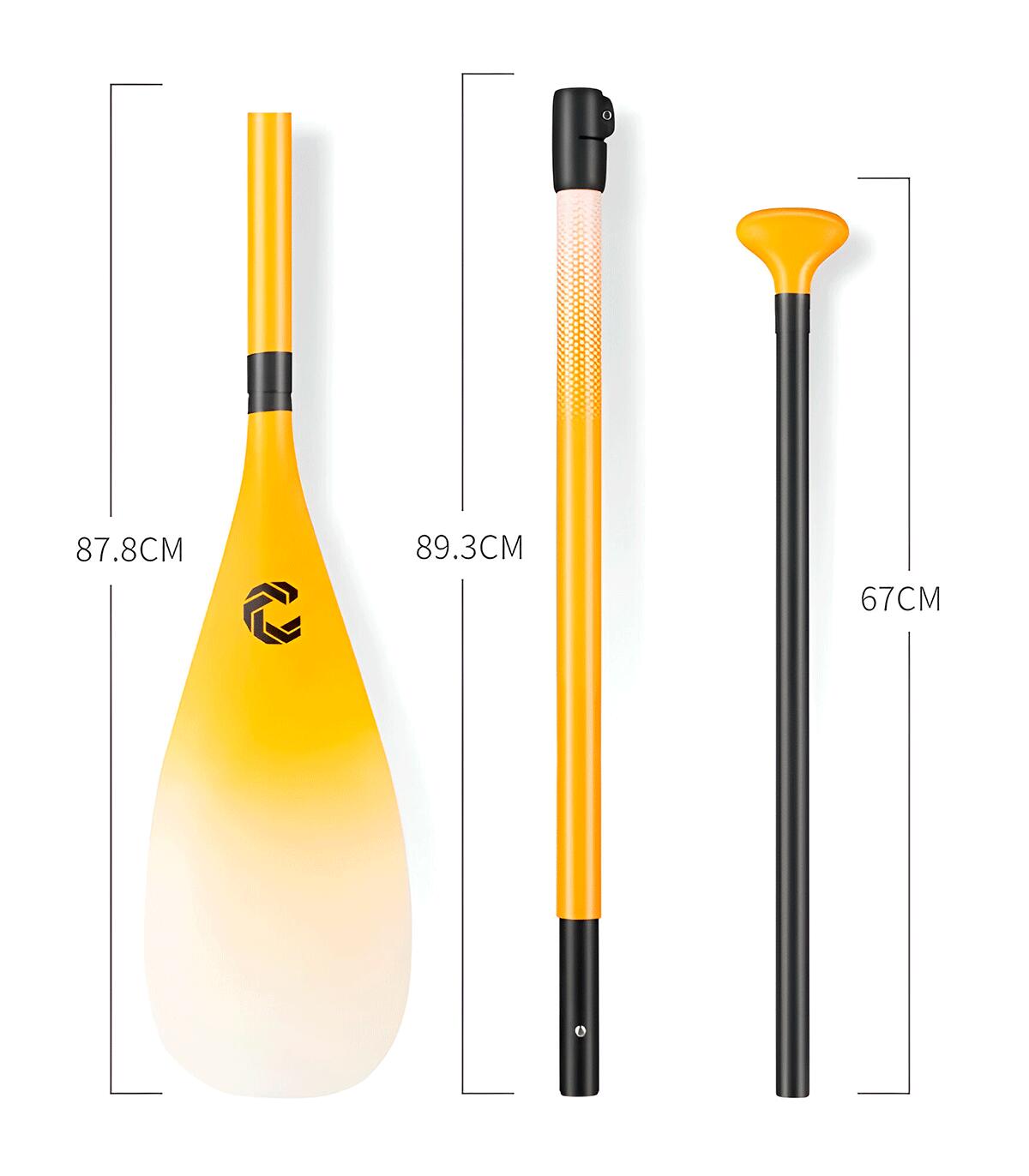 Pagaie SUP 3 Parties Caguiro Power Paddle Fibre/Carbone 180-220 cm Mango 2/7