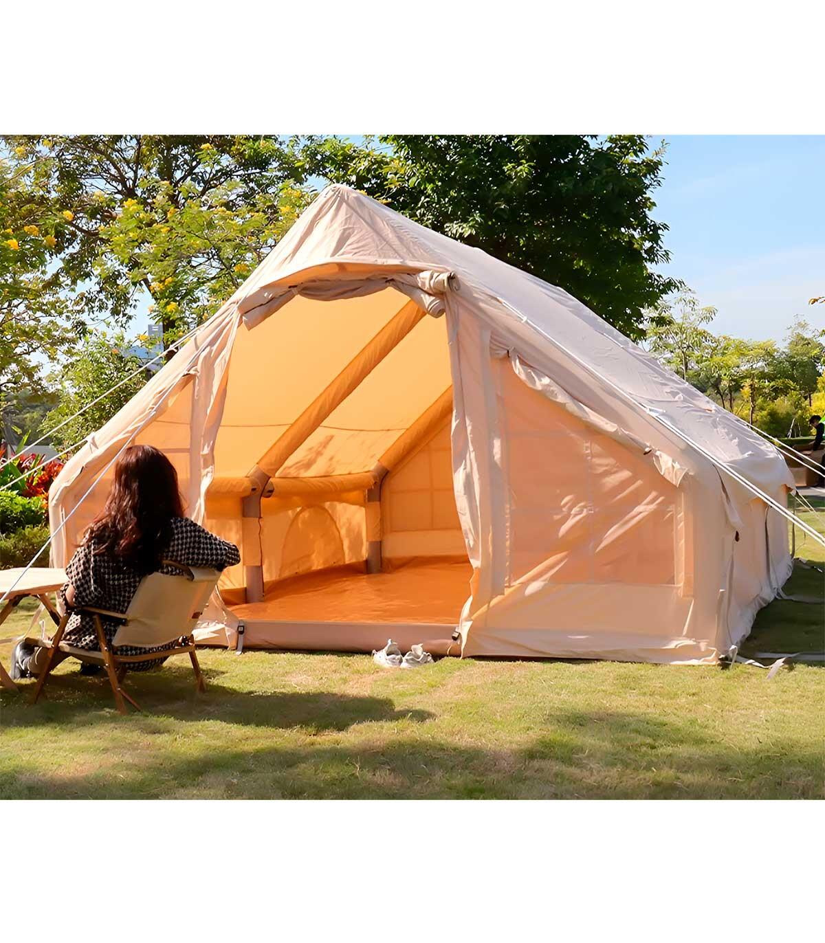 Tienda de campaña inflable Luxury Glamping 4x3m para 4 personas 3/7