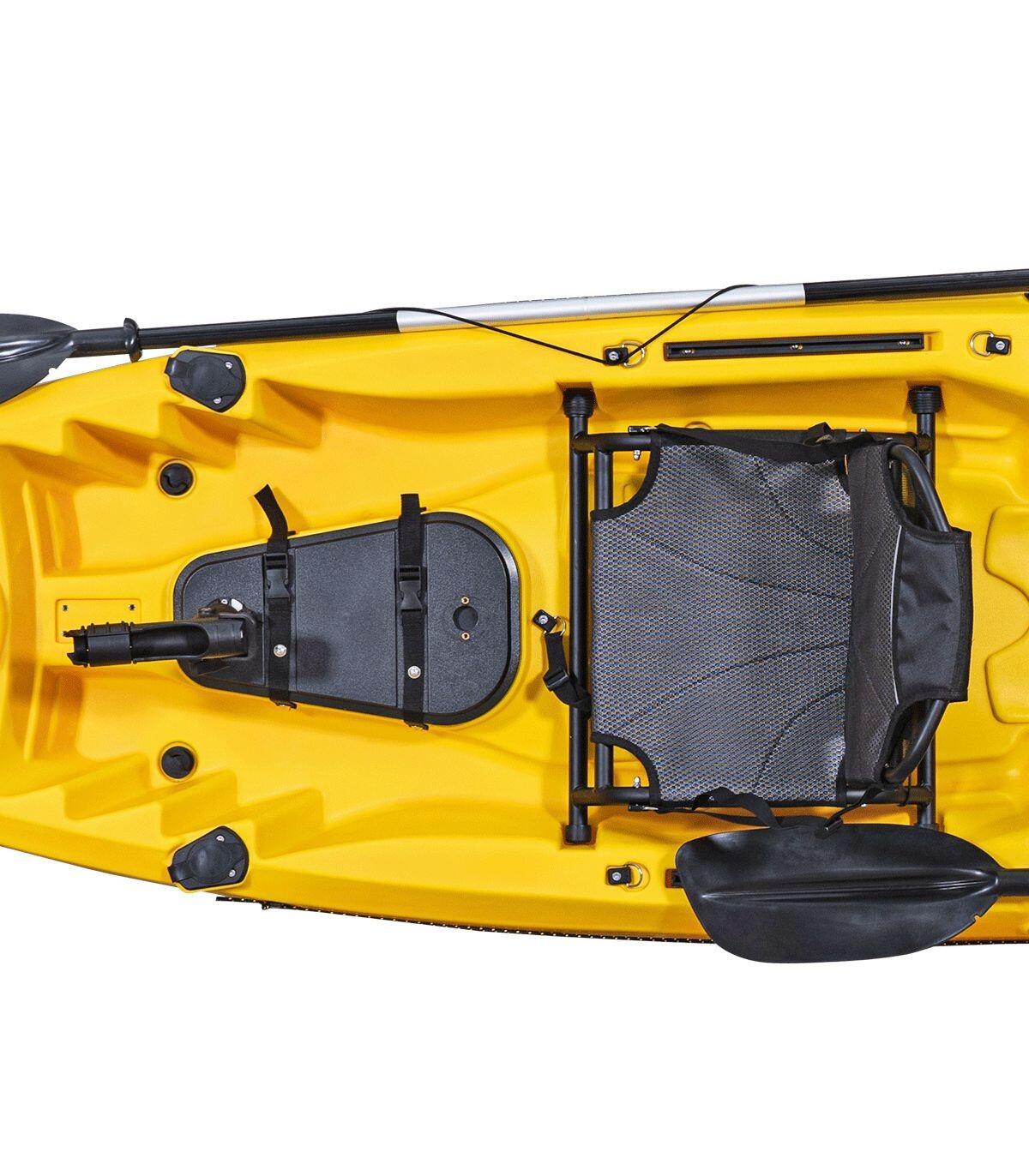 Caiaque de pesca duplo OCEANUS PRO cadeiras de alumínio amarelo laranja 375x86cm 7/7