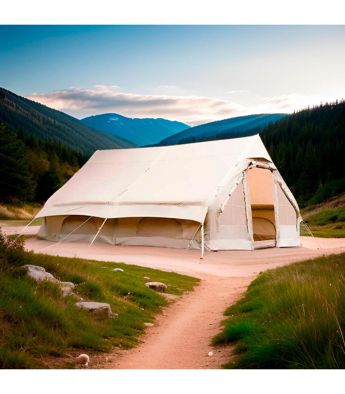 Tienda de campaña inflable Luxury Glamping 4x3m para 4 personas 2/7