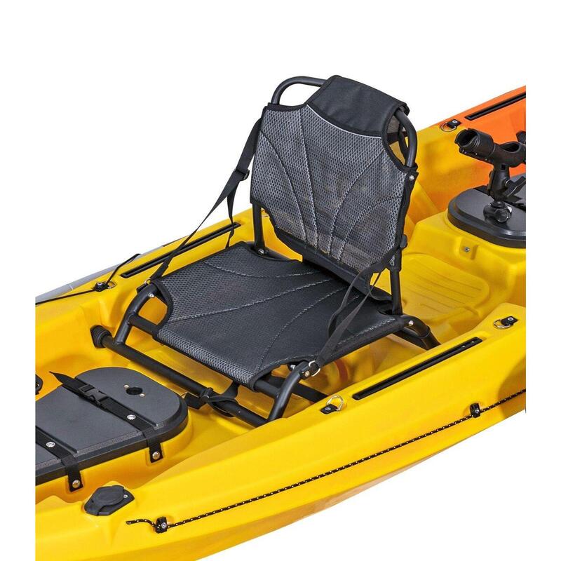 Kayak doble de pesca OCEANUS PRO sillas de aluminio Naranja Amarillo (375x86cm)