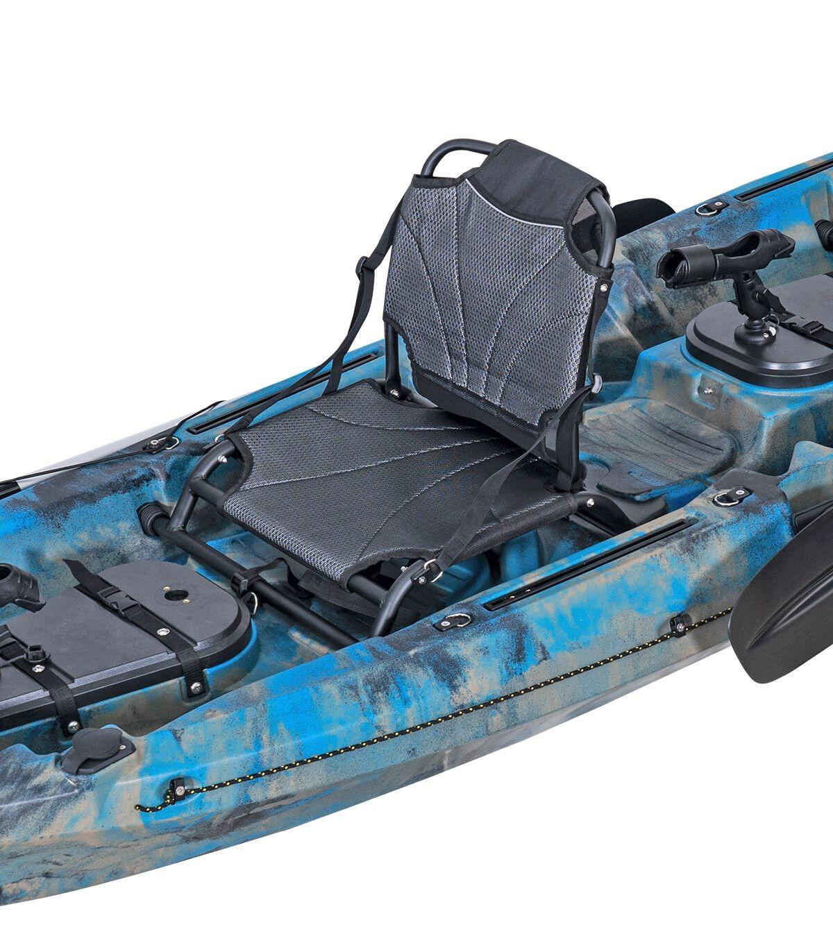 Caiaque de pesca duplo OCEANUS PRO cadeiras de alumínio Dark Blue Camo 375x86cm 4/7