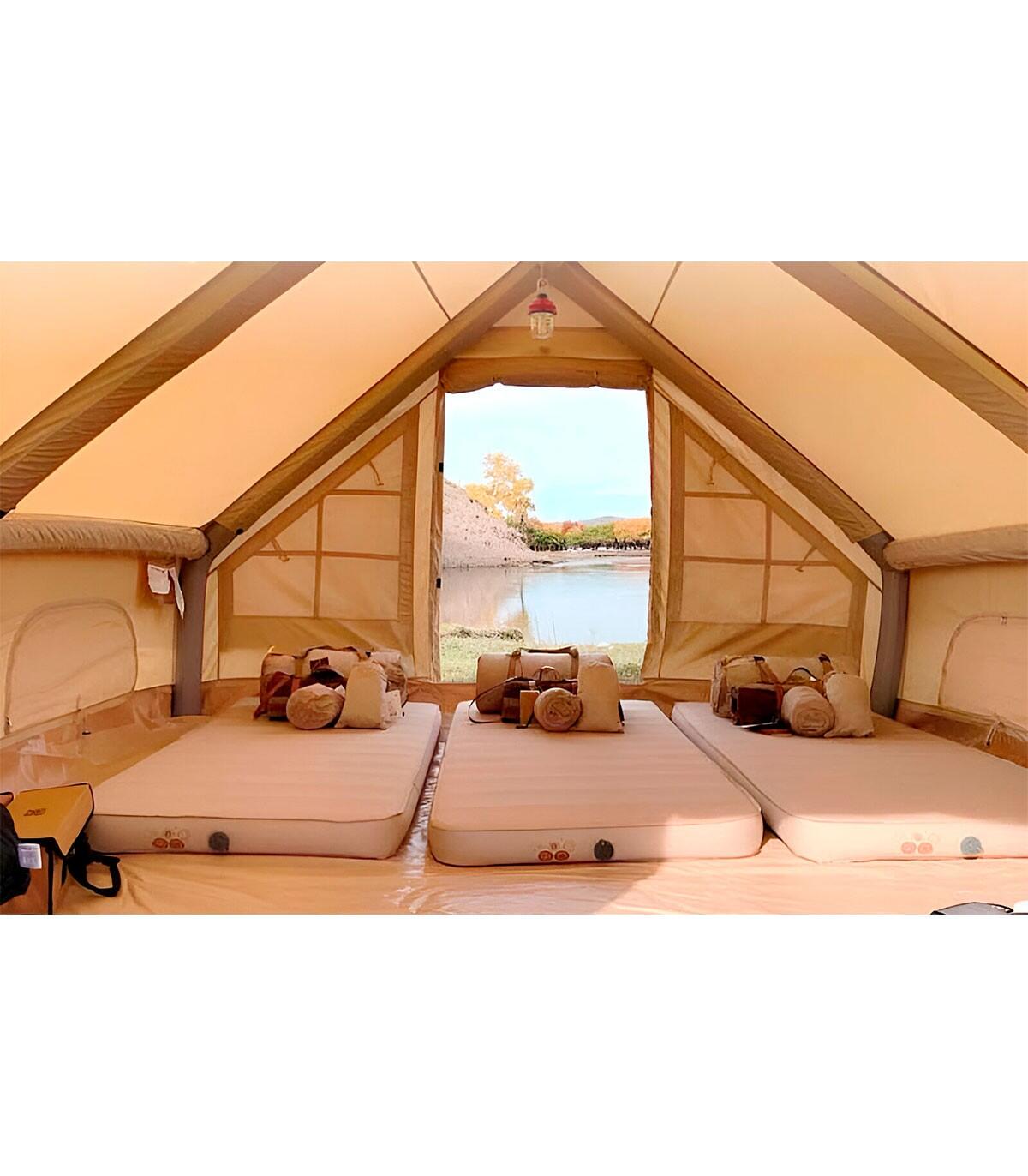 Tienda de campaña inflable Luxury Glamping 4x3m para 4 personas 5/7