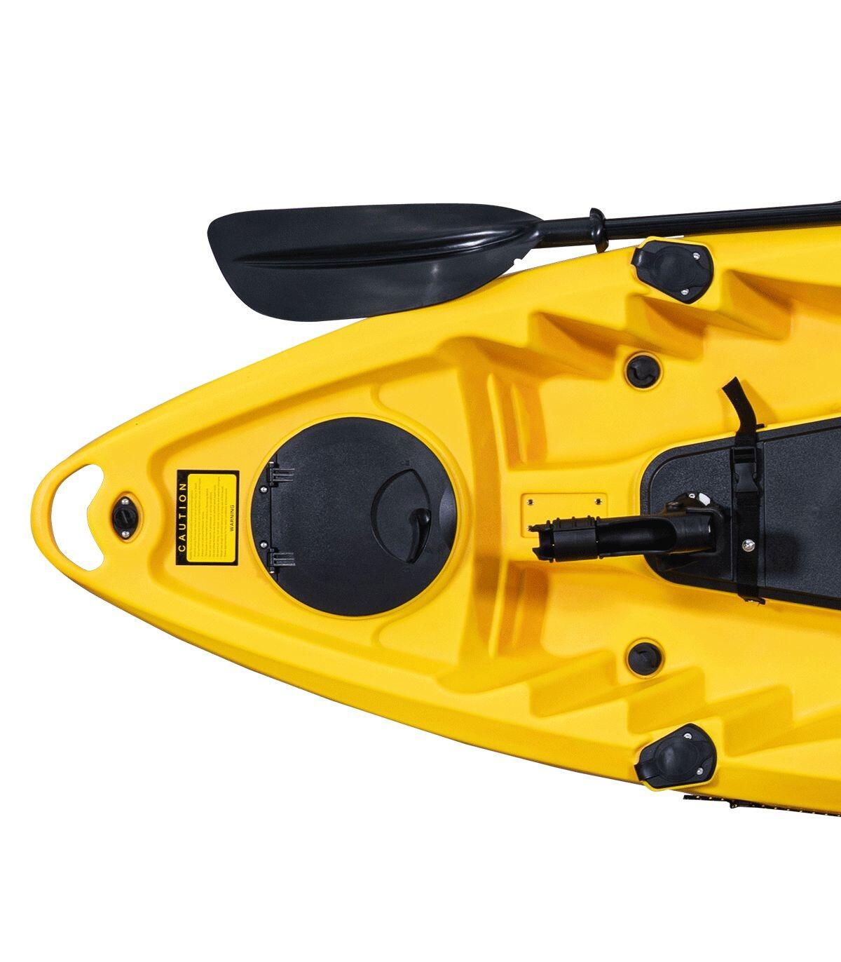 Caiaque de pesca duplo OCEANUS PRO cadeiras de alumínio amarelo laranja 375x86cm 5/7