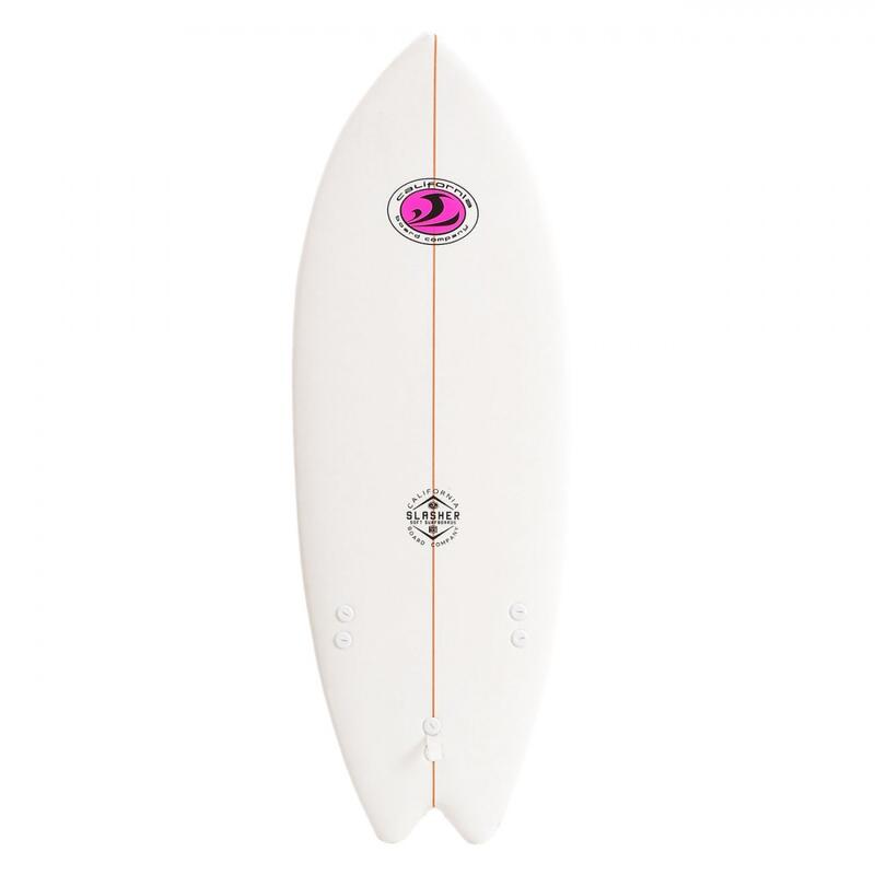 CBC - Tabla de surf de espuma -Softboard Slasher 5'2 Fish - Blanco