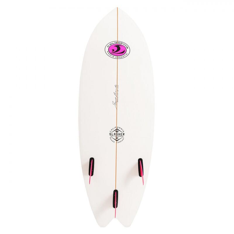 CBC - Tabla de surf de espuma -Softboard Slasher 5'2 Fish - Blanco