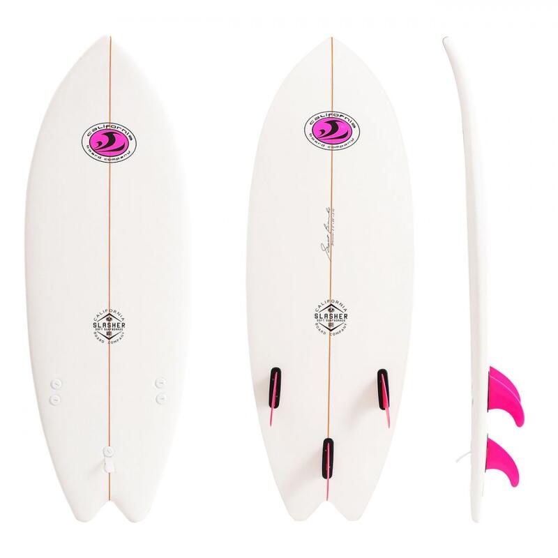 CBC - Tabla de surf de espuma -Softboard Slasher 5'2 Fish - Blanco