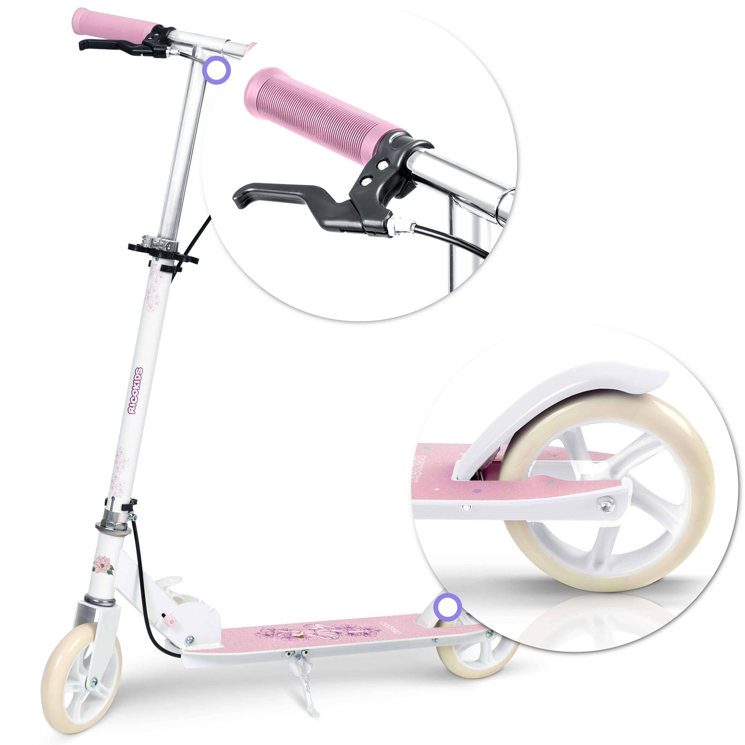 ÜBERSCHRIFT: Kinder Roller Scooter Faltbar - Kodi pink 4/7