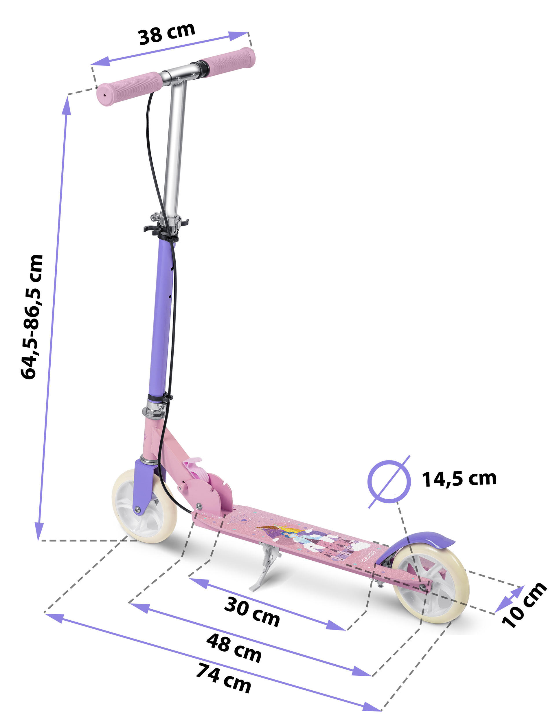 Kinder Roller Scooter - Kodi pink 7/7