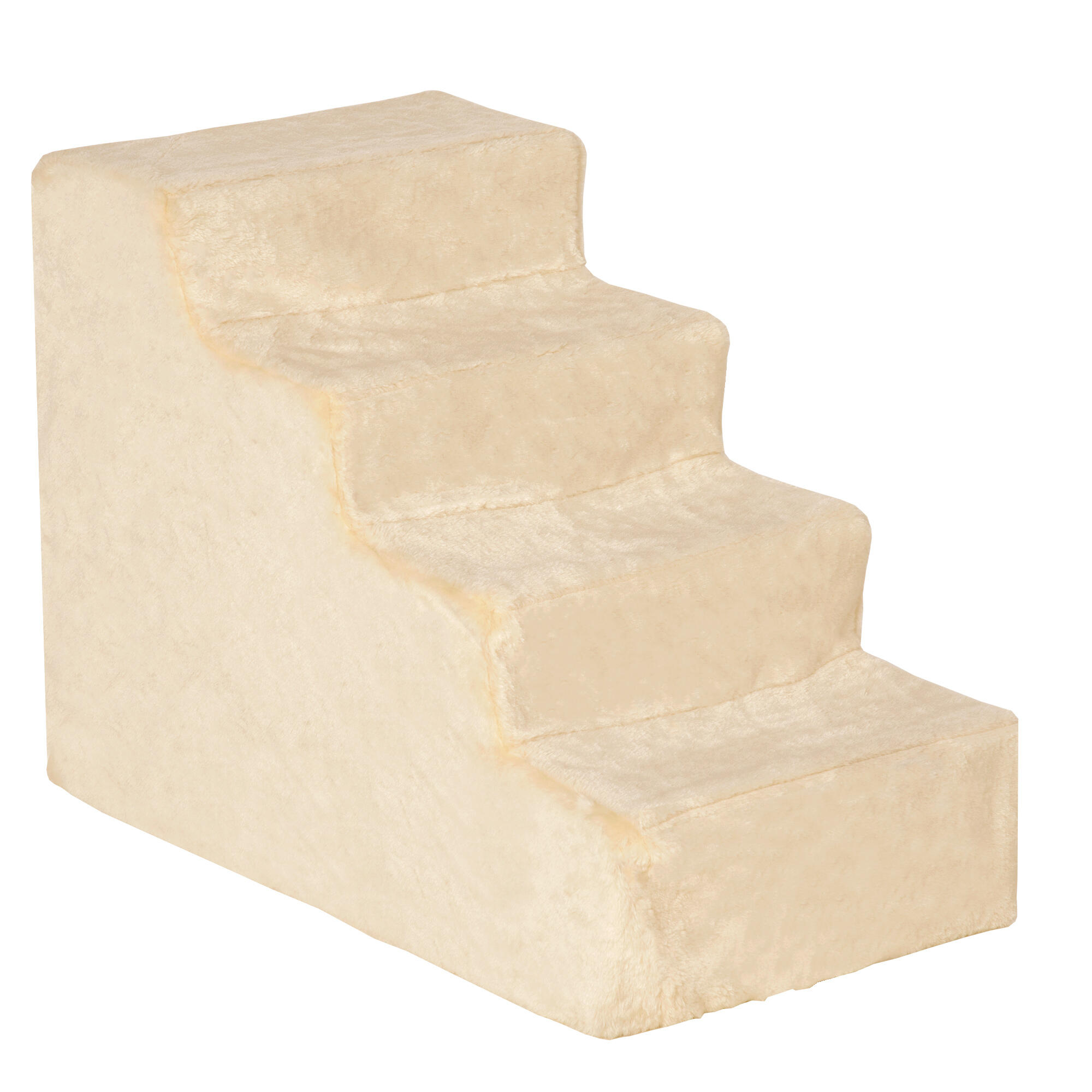 PAWHUT Escada para animais 60x35x44 cm bege PawHut