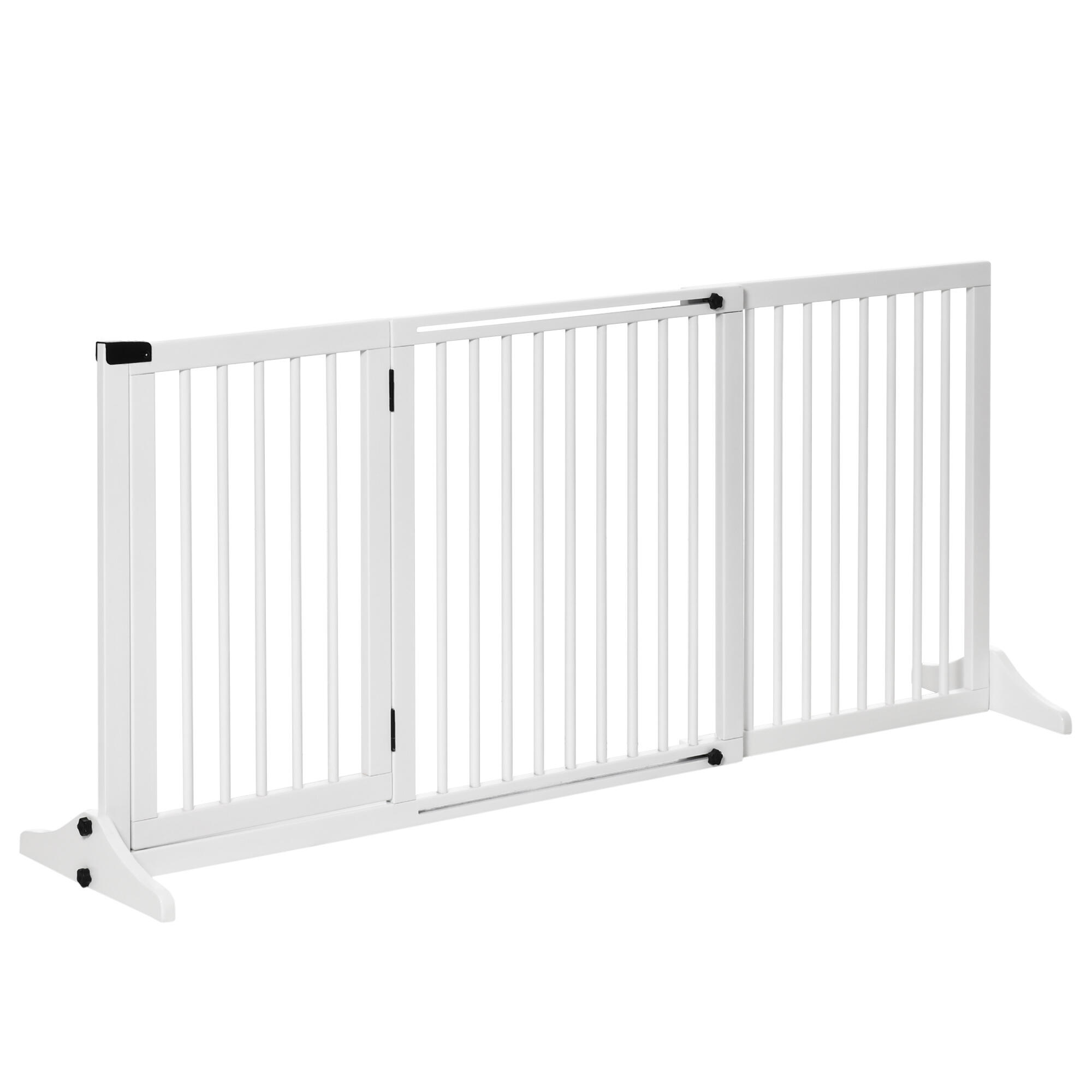 PAWHUT Barreira de Segurança PawHut 166x36x71 cm Branco