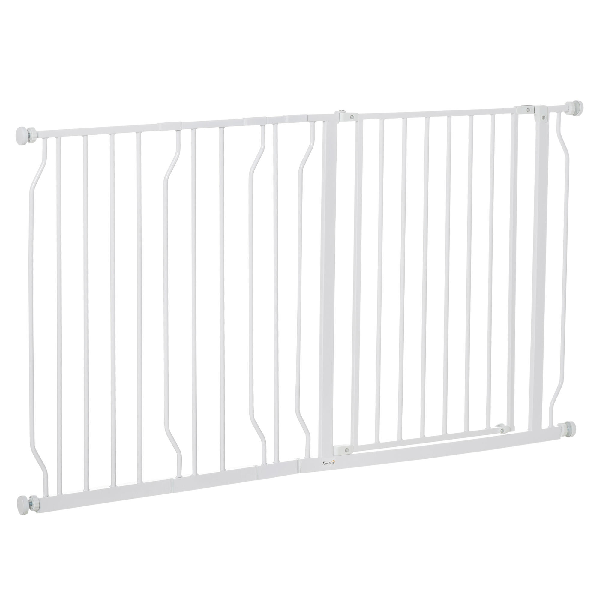 PAWHUT Barreira de segurança 73x3,8x76 cm branco PawHut
