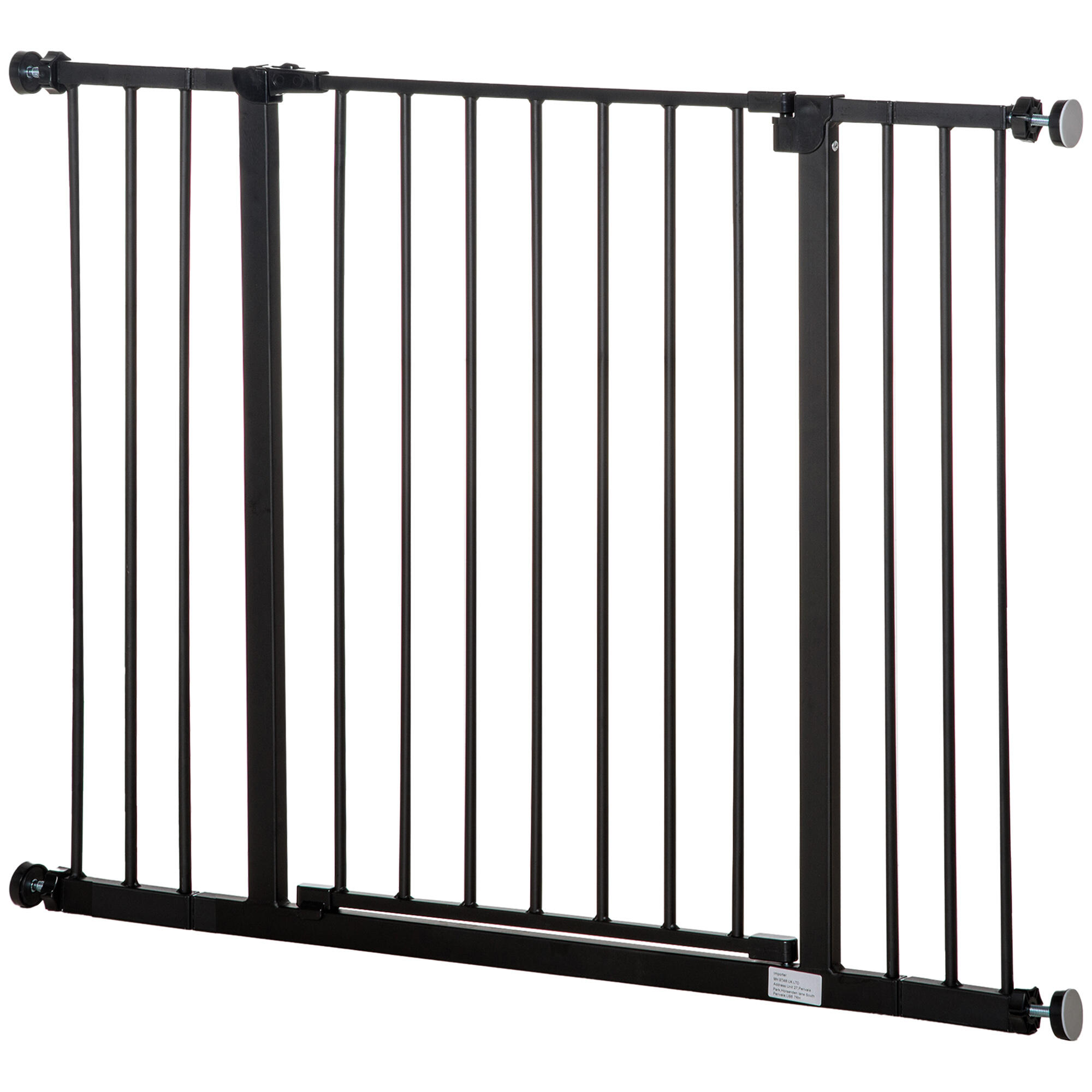 PAWHUT Barreira de segurança PawHut 107x76 cm preto