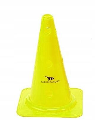 Pachołek wysoki z otworami – 38 cm | żółty | otwory 25mm