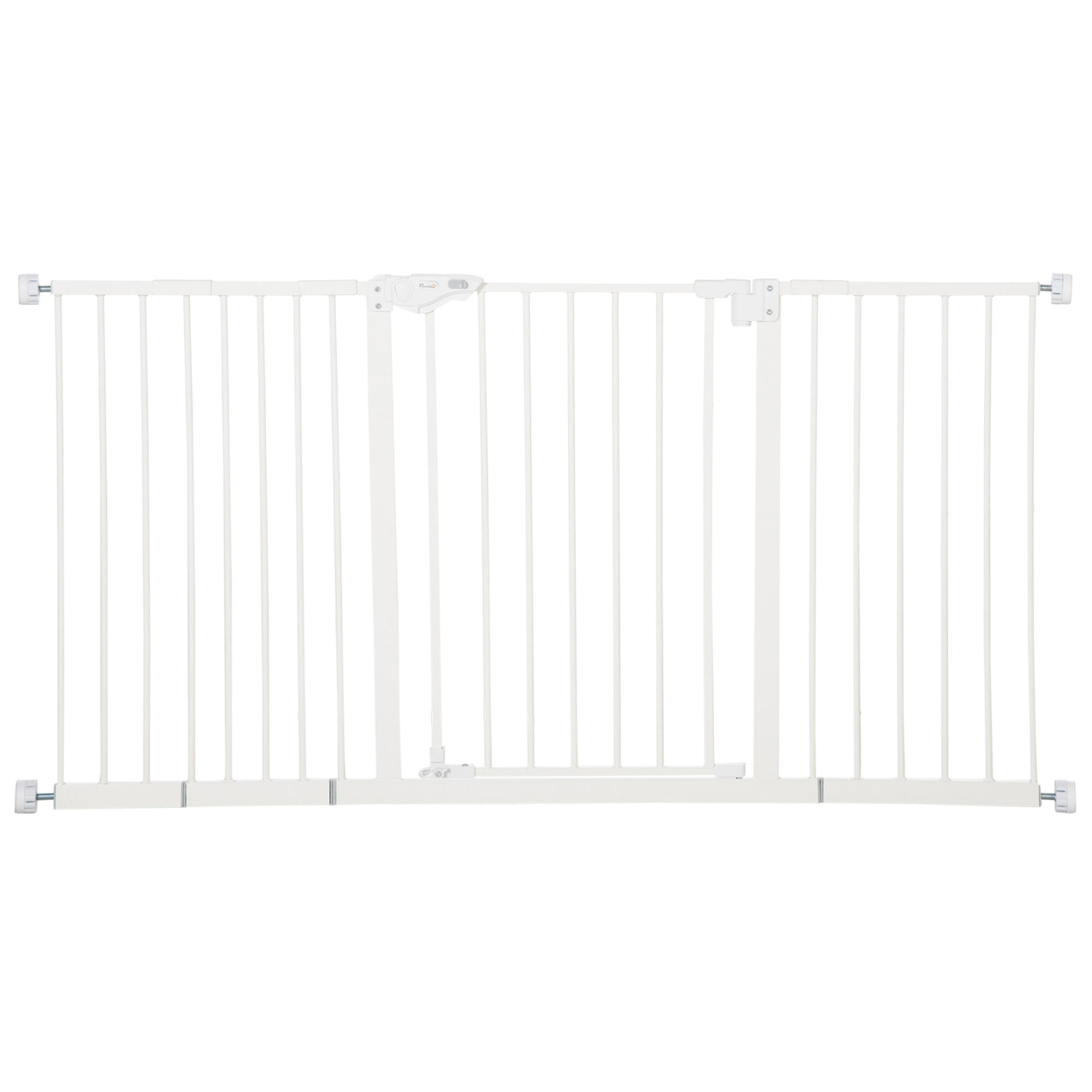 PAWHUT Barreira de segurança extensível PawHut 74-147,5x76,2 cm branco