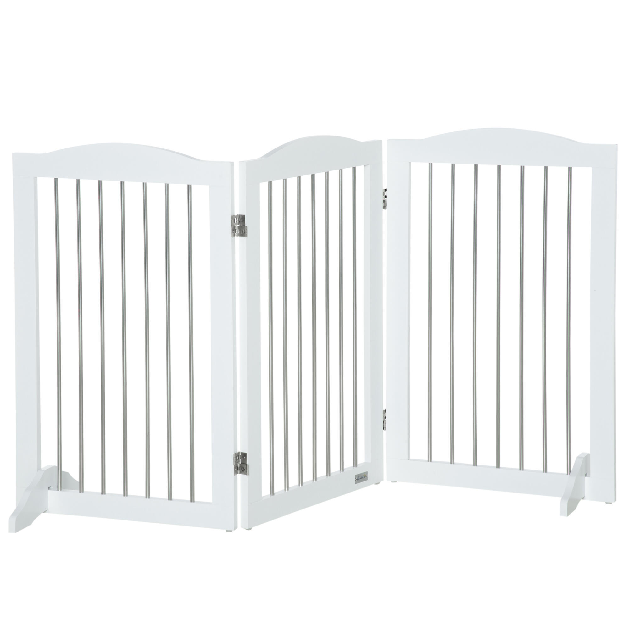 PAWHUT Barreira de Segurança para Animais de Estimação PawHut 154x30x80cm Branco