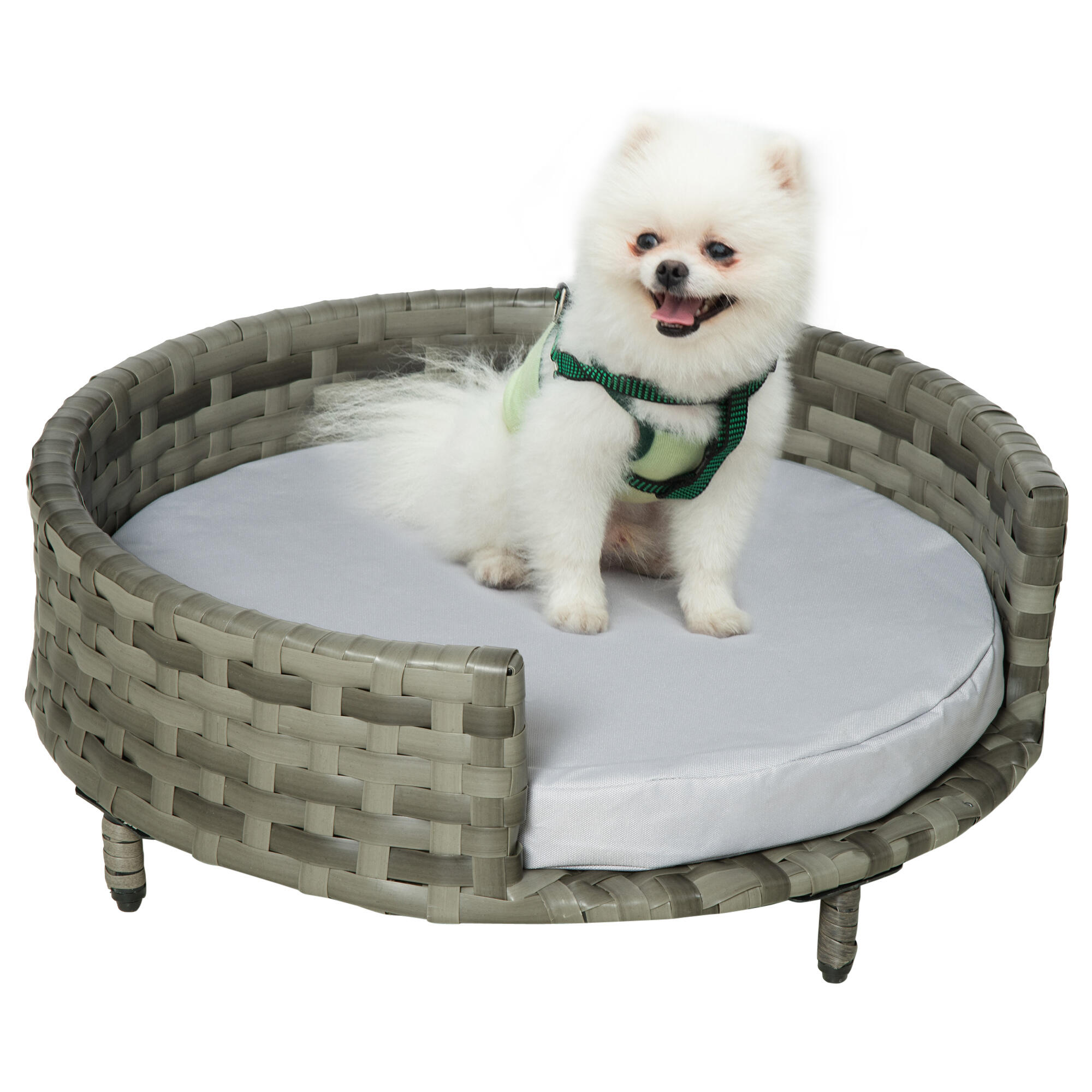 PAWHUT Sofá para Animais de Estimação PawHut 60x60x20 cm Cinzento