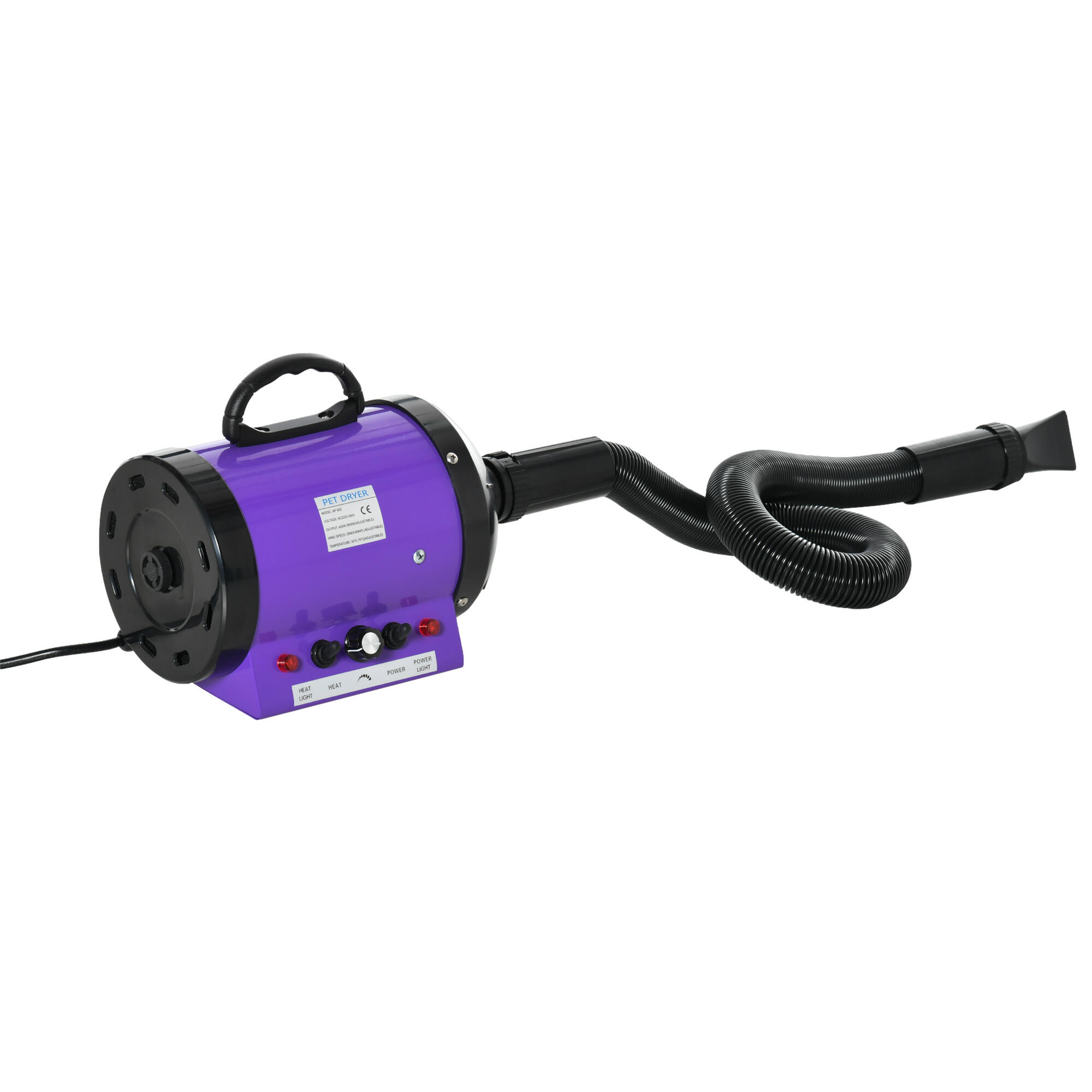 PAWHUT Secado para animais de estimação PawHut 40x16x20cm roxo