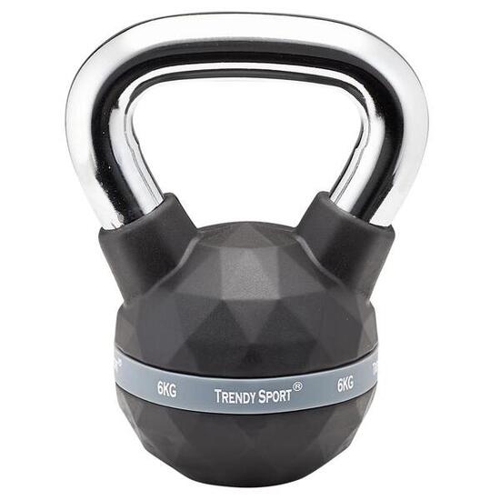 Kettlebell Trendy Premium czarny-chrom 4 kg