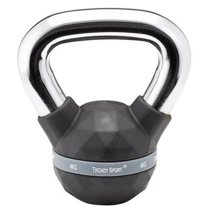 Kettlebell Trendy Premium czarny-chrom 4 kg