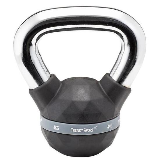 Kettlebell Trendy Premium czarny-chrom 4 kg